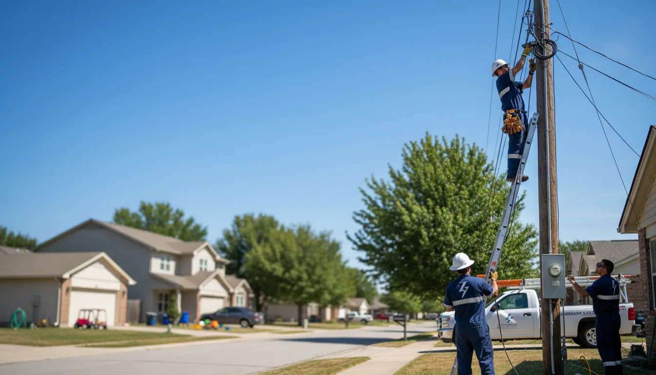 Residential electrician providing installation services in Lafayette, MN